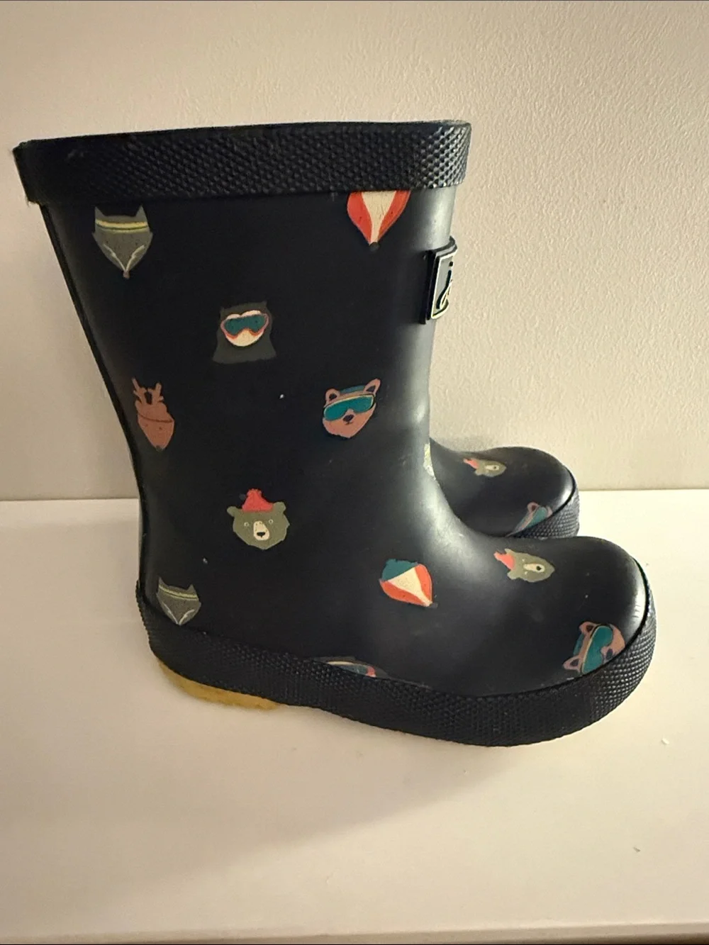 Navy Joules Forest Critters Rainboots